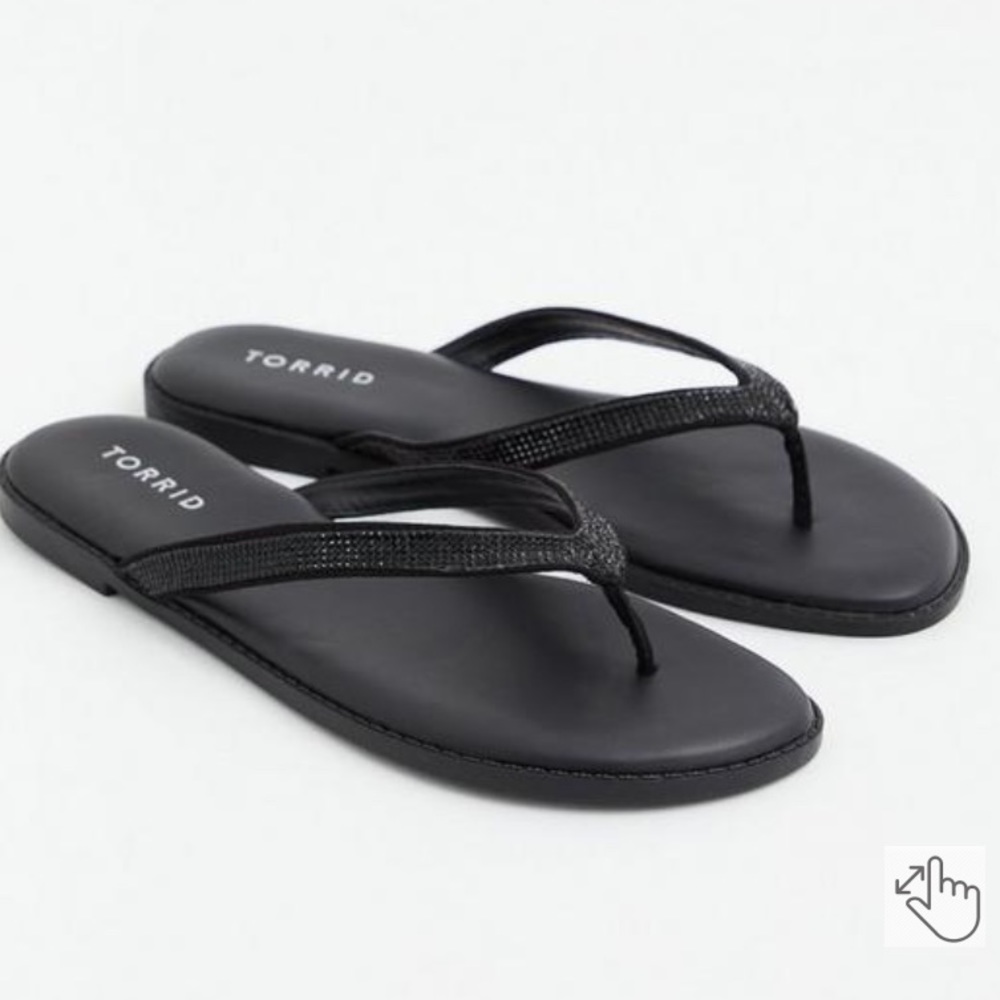 Torrid Rhinestone Flip Flop (WW)